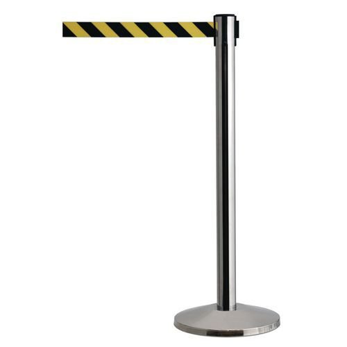 Tensator® Budget retractable belt barrier system - Mirror effect post - set of 2