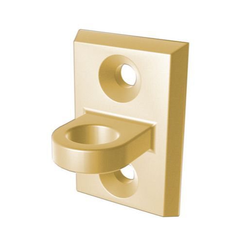 Post & rope range - wall plate - brass