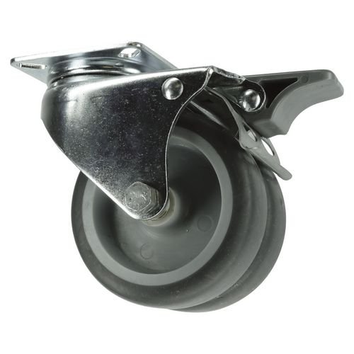 75mm Swivel Castor - Thermoplastic Rubber Tyre