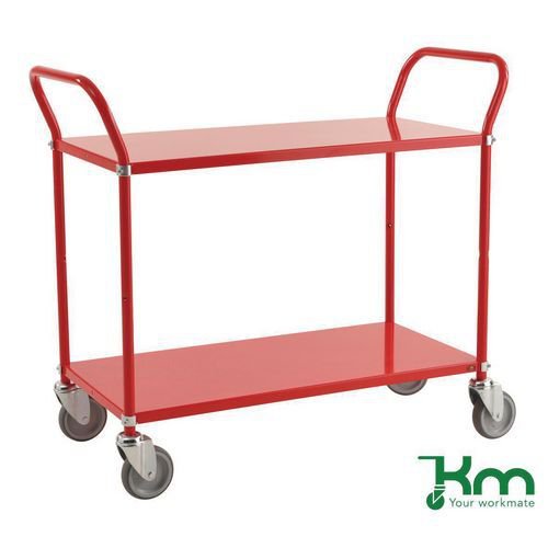 Konga two tier trolley - red