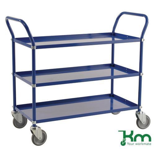 Konga three tier trolley - blue