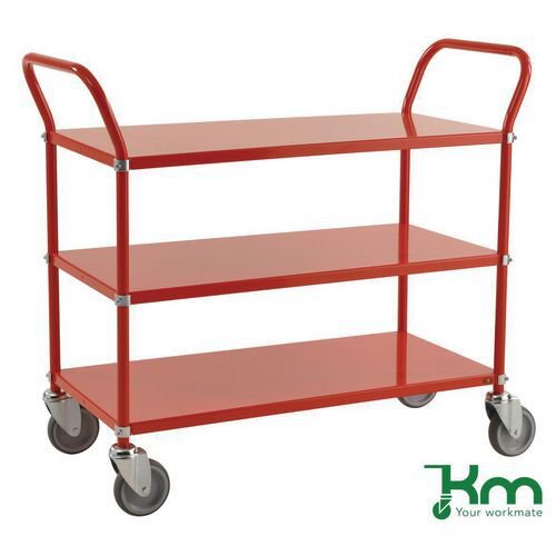 Konga three tier trolley - red
