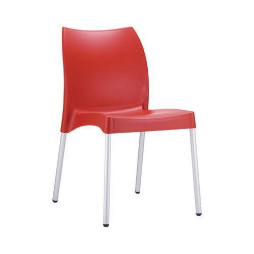 Polypropylene and aluminium frame stacking  chairs