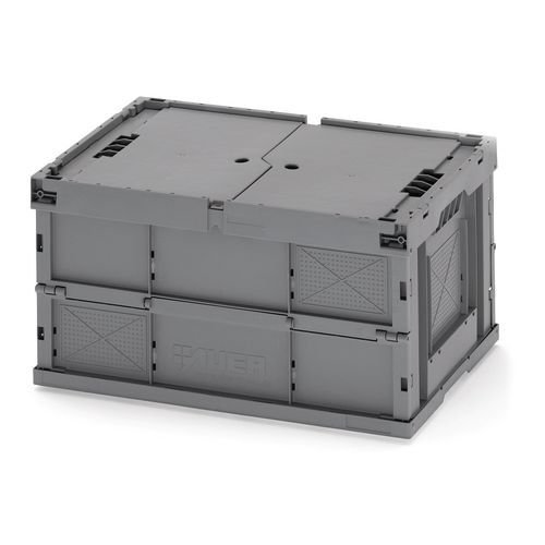 Strong folding container - 65L with lid