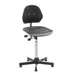 Solid Chair - Steel Base + Glidesadj Seat Height 64- 90 cm