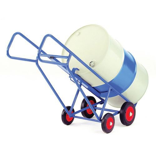 Pallet loading drum truck, painted