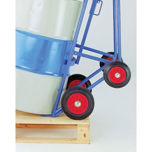 Pallet loading drum truck, painted