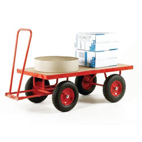 Turntable trucks with MDF platforms, on pneumatic tyres - capacity 1000kg