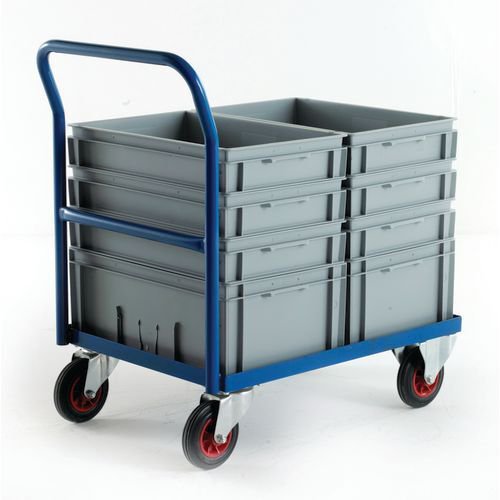 Euro container dolly with handle