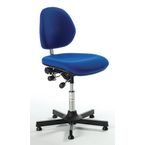 Aktiv Upholstered Chair - Steel Base + Glidesadj Seat Height 67 - 93 cm