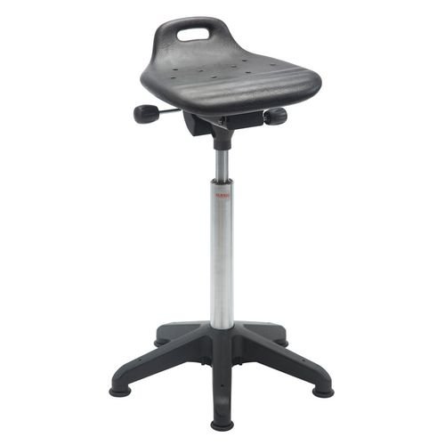 Omega Sit Stand - Plastic Base + Glides Adj Seat Height 55 - 74Cm