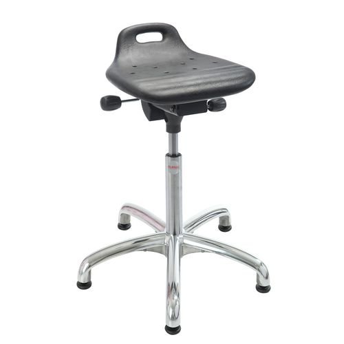 Omega Sit Stand - Aluminium Base + Glides Adj Seat Height 61-87Cm