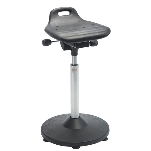 Omega Sit Stand - Trumpet Base - Flat Adj Seat Height 61-87Cm