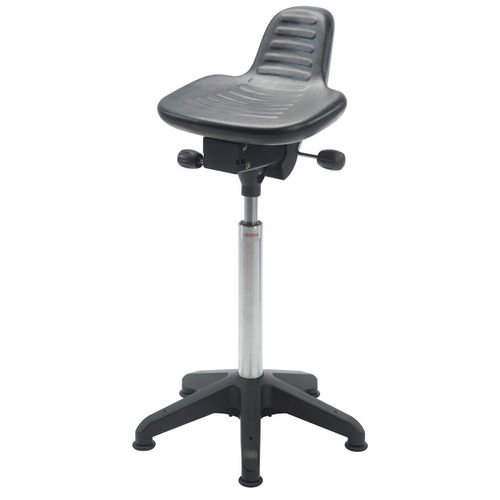 Alfa Sit Stand - Plastic Base + Glides Adj Seat Height 56 - 75Cm (Medium)