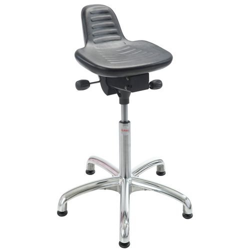 Alfa Sit Stand - Alu50 - Alu Base + Glides Adj Seat Height 58 - 84Cm (High)