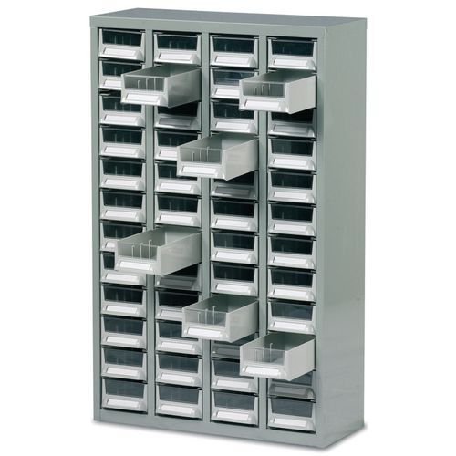 Steel cabinets with high impact drawers - 48 drawers