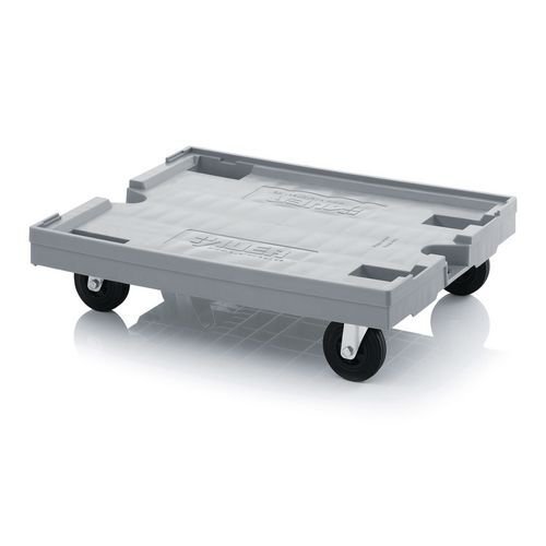 Large plastic dolly for 600 W x 800 L mm euro container