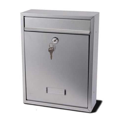 Trent modular post box - silver