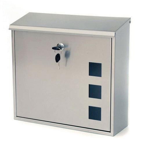 Aire post box with window - Stainless steel