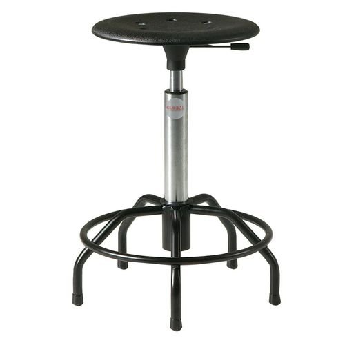 Kappa Spider Stool - Steel Base + Glides Adj Seat Height 42-49Cm