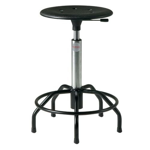 Sigma Spider Stool - Steel Base + Glides Adj Seat Height 56-75Cm