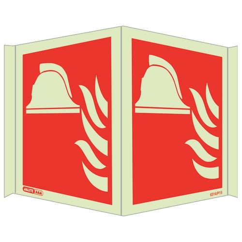 Photoluminescent Sign 'Fire Point' H X W: 150 X 400