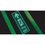 Photoluminescent Sign 'floormounted Fire Exit Up' H X W: 250 X 600