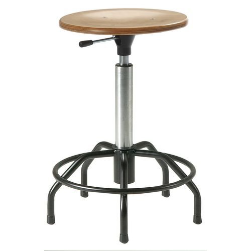 Jupiter Spider Stool - Steel Base + Glides Adj Seat Height 46-59Cm