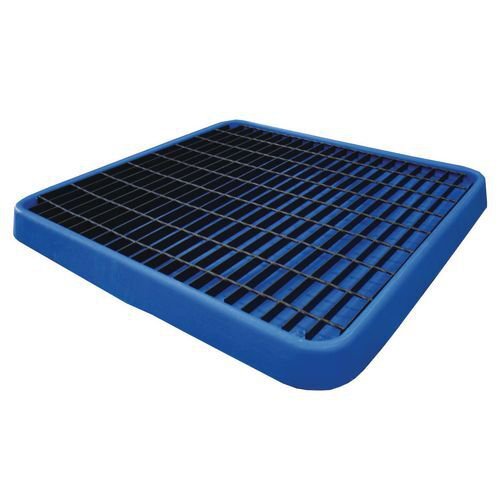 Polyethylene gridded can and drum tray