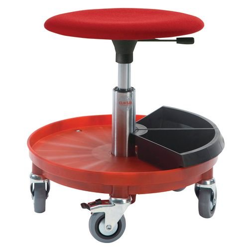 Beta Rollerstool - Nylon Base + Castors + 2Xtlbox Adj Seat Height 40-53Cm