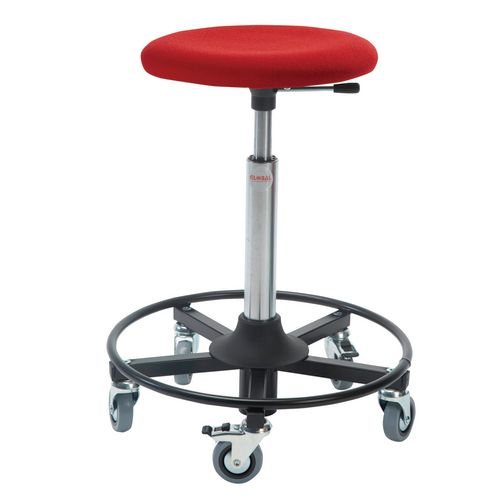 Beta Rollerstool - Steel Base + Castors Adj Seat Height 58-84Cm