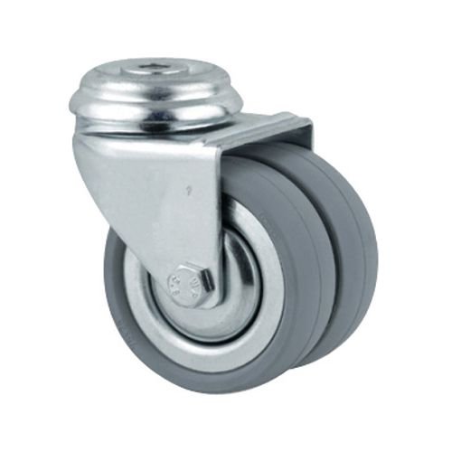 Set Of 5 X 75mm Twin Castors, Two Braked