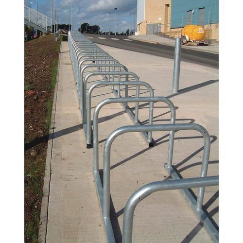 Sheffield cycle toast style racks - Galvanised, 10 bike capacity