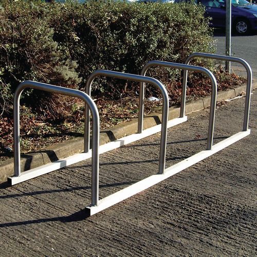 Sheffield cycle toast style racks - Stainless steel, 8 bike capacity