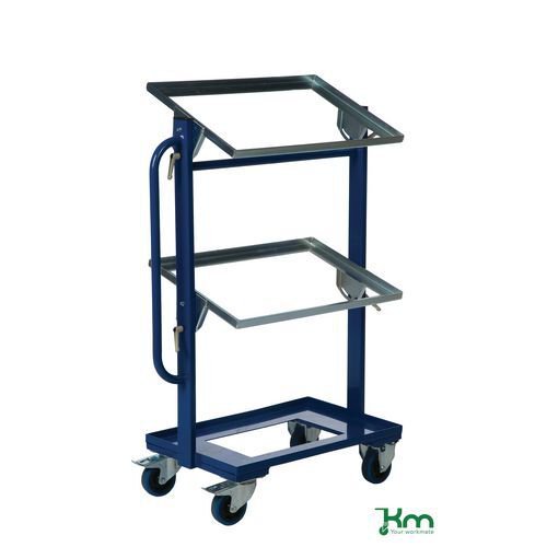 Konga adjustable tray trolley, for Euro containers