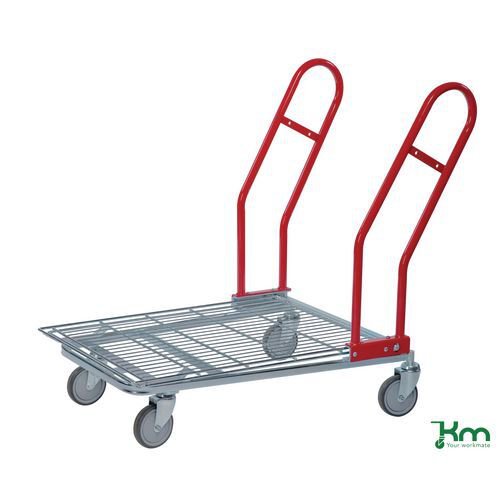 Konga nesting stock trolleys with foldaway flat shelf