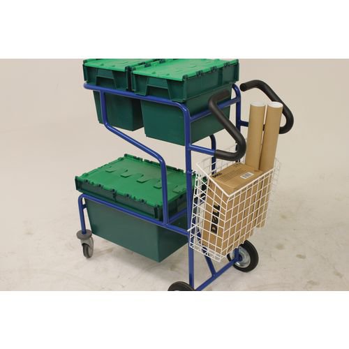 Slingsby order picking trolley with two shelf levels