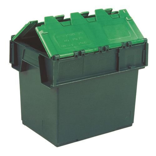 Green attached lid containers - 25L