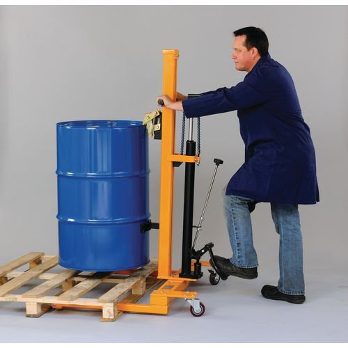 High lift hydraulic drum trolley