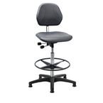 Comfort Chair - Plastic Base + Glides + Blk Footringadj Seat Height 64 - 90 cm
