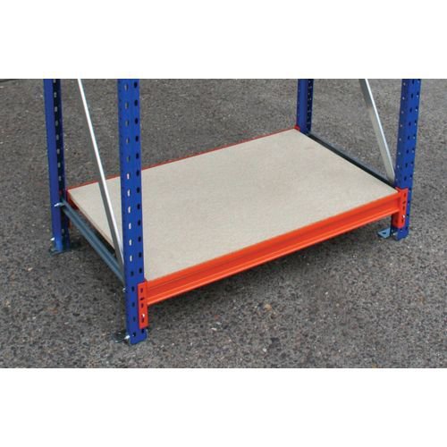 Heavy duty wide span shelving - Additional chipboard shelf levels