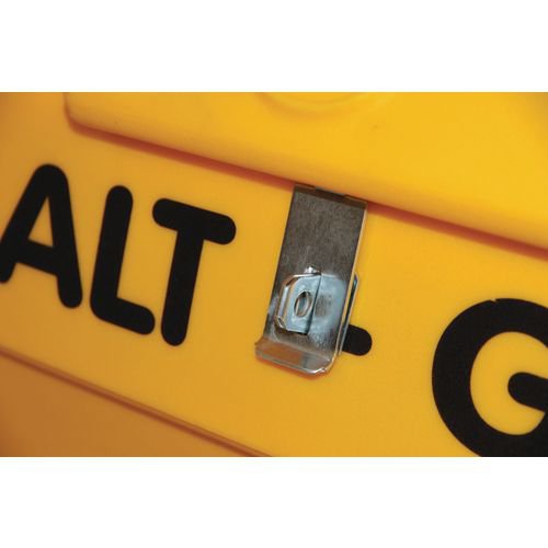 200L Slingsby heavy duty salt and grit bins, without hopper feed, with hasp and staple