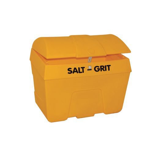 400L Slingsby heavy duty salt and grit bins, without hopper feed, with hasp and staple