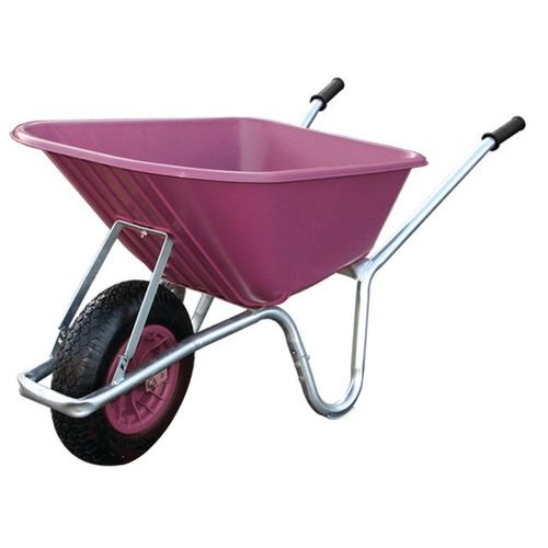 Pink Mucker Plastic Wheelbarrow
