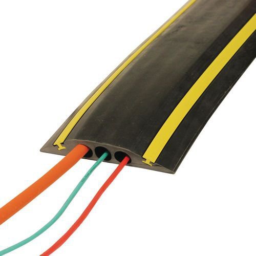 Hi-vis Industrial cable protectors - 3 x 23mm circular channels