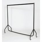 Black Heavy Duty Clothesrail 3 Ft Long X 5 Ft High