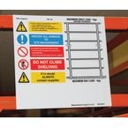 Landscape Shelvingweight Load Notice 215 X 220 mm