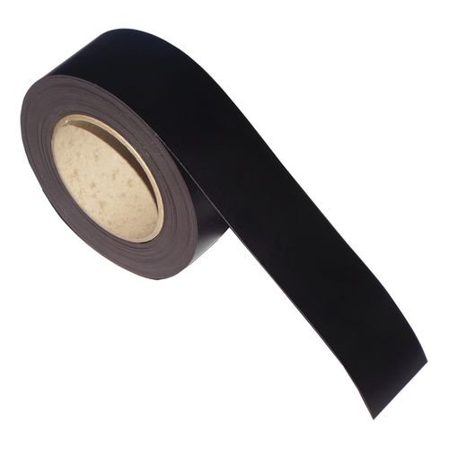 Magnetic Easy Wipe Racking Strip - Matt Black 15mmx10M