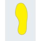Floor Signal Yellow Markersfeet 300 X 100 mm Pk 10 (5 Left/5 Right)