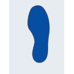 Floor Signal Blue Markersfeet 300 X 100 mm Pk 10 (5 Left/5 Right)